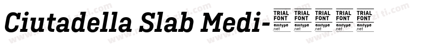 Ciutadella Slab Medi字体转换